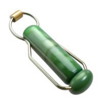 playful breathtaking A jade roller, polishestone, cool ansmooth texture, soft lighting, top-down view, isolateon transparent background,high-resolution product photography gallery standard png