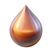 distinguishegothic A single drop of clear serum, viscous texture, reflecting light, macro photography, isolateon transparent background,high-resolution product photography refined png