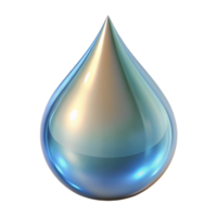 energetic wonderful A single drop of clear serum, viscous texture, reflecting light, macro photography, isolateon transparent background,high-resolution product photography crisp png