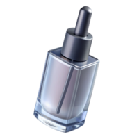 dazzling unparalleleA bottle of clear nail polish with a thin brush applicator, glossy finish, studio lighting, front view, isolateon transparent background,high-resolution product photography png