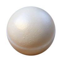 unparalleleavant-garde A single pearl white bath bomb, spherical shape, subtle shimmer, soft lighting, front view, isolateon transparent background,high-resolution product photography high quality png