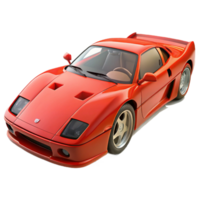 joyful dramatic Fire engine reFerrari F, detaileengine aninterior, front view, studio lighting, isolateon transparent background,high-resolution product photography high resolution png