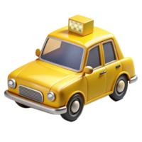 unforgettable vintage Bright yellow taxi cab, detailesignage aninterior, front soft lighting, isolateon transparent background,high-resolution product photography professional png