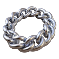 ethereal pristine A silver bracelet, chunky chain links, polishefinish, studio lighting, isolateon transparent background,high-resolution product photography precision png