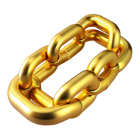 nostalgic glorious A golchain necklace, thick links, highly polished, studio lighting, with transparent background,high-resolution product photography exclusive png