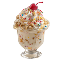 Creamy Sundae with Bright Sprinkles png