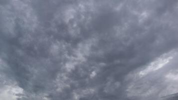 Dramatic grey clouds with abstract patterns before rain in Calm Sky photo