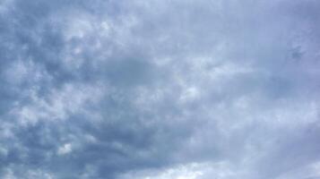 Serene Sky with Fluffy Clouds photo