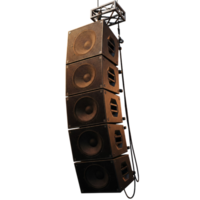 Line array sound system for concert or event. png