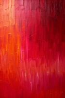 Cool Red Background with Abstract Oil Paint Texture on Canvas for Vertical Social Media Post photo