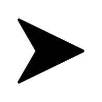 Arrow cursor icon with simple and modern design png