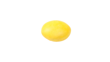 Brightly colored sugar shell chocolates with a creamy chocolate center isolated on transparent background png