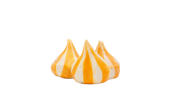 Raw fish dumpling ball stuffed with cheese isolated on transparent background png