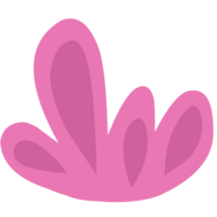Abstract pink Plant Shape with Modern Flat Style Design png