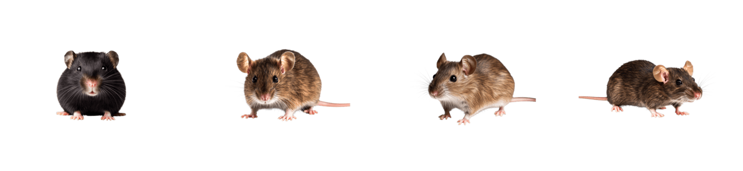 ratones en varios poses con transparente antecedentes para visual utilizar png