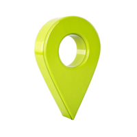 3D Location Pin on, Modern Glossy Design, Mapping Pointer png
