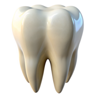 3D Rendering of Molar Anatomy, Closeup of Healthy Human Tooth Structure with Detailed Surface png