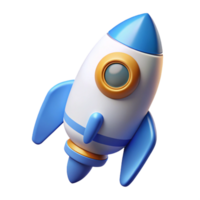 3D Rendered Rocket Model on Isolated Black Backdrop, Shiny Spacecraft Design png