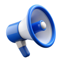 Bullhorn 3D Rendering of a Loudhailer png