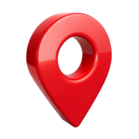 Glossy Map Pointer Icon Isolated, Location Pin Symbol png