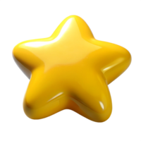 Gleaming Star, Shiny, Glossy Surface, Smooth Edges png