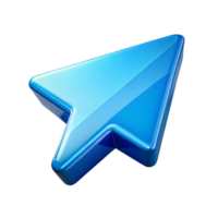 Glossy Arrow, Navigation Icon, Directional Pointer, png