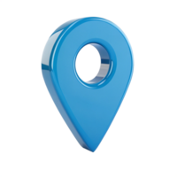Glossy Location Pin Pointer Navigation, 3D Render png