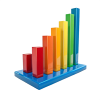 Glossy Color Blocks on Base Ascending Row png