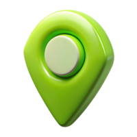 Glossy Location Pointer with Round Button Modern 3D Pin png