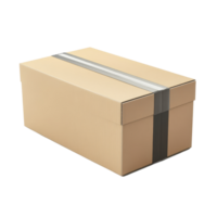 Delivery box carton isolated on a transparent background for packaging and shipping purposes, delivery box carton isolated on transparent background png