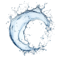Captivating curve of water splash isolated against a clean backdrop, showcasing dynamic motion and crystal clarity, Curve water splash isolated png