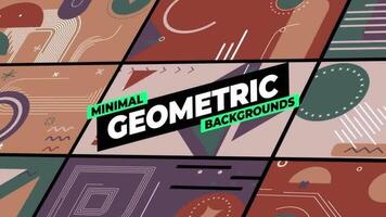 mínimo geométrico fundos motion_graphic