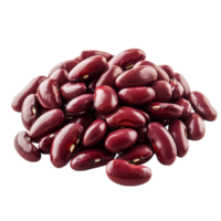 A heap of red kidney beans arranged on a transparent background for culinary and nutritional purposes, Heap of red kidney beans isolated on transparent background png