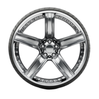 Sleek modern car wheel rim on a clean transparent background showcasing exceptional design and style, Modern Car Wheel Rim on transparent background png