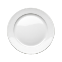 A plain transparent plate isolated against a clean transparent background ready for serving food or displaying culinary art, Empty plate isolated on transparent background png