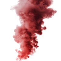 Red smoke steam billowing in isolation against a transparent background, creating an abstract visual effect, red smoke steam isolated on transparent background png