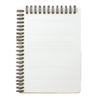 Front view of a spring notepad isolated on a transparent background ready for notes and creative writing tasks in spring, spring notepad front view, file of isolated object on transparent background png
