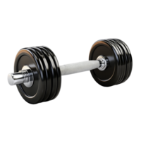 Highquality dumbbell on a clean transparent background suitable for fitness and weightlifting exercises at home or gym, dumbbell isolated isolated on transparent background png