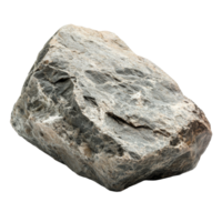 A large, rugged rock boulder isolated on a transparent background showcasing natural textures and colors, Rock boulder isolated on transparent background png