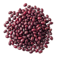 A pile of adzuki beans displayed on a clean transparent background for culinary and nutritional purposes, red beans adzuki isolated on transparent background png
