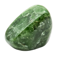 Beautiful jade gemstone isolated on a transparent background showcasing its rich green hues and smooth texture, Jade Gemstone Isolated on transparent background png