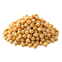A large heap of preserved chickpeas isolated on a clean transparent background for culinary use and healthy eating, Heap of preserved chickpeas isolated on transparent background png