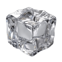 Crystal clear artificial acrylic ice cubes in square shape for decorative and functional use during, Crystal Clear Artificial Acrylic Ice Cubes Square Shape. 3d render on a transparent background png