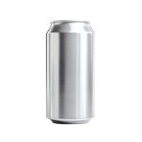 Aluminum soda can mockup showcasing sleek design on a clean transparent background, 330 ml Aluminum Soda Can Mockup on transparent background HighResolution P png