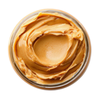 Rich and creamy peanut butter in a jar isolated on Transparent background for culinary delights and spreads, Jar peanut butter isolated on background png