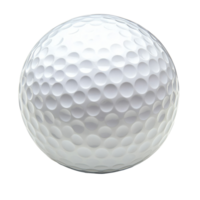 Close up of isolated golf ball showcasing texture and design against a Transparent background, Close Up Golf Ball, Isolated on background png