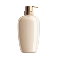 Luxury blank shampoo bottle isolated on Transparent background for elegant product display, Luxury blank shampoo bottle on aisolated on background png