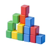 Building a colorful bar graph with toy blocks to illustrate data trends and comparisons, Toy blocks as increasing graph bar, infographic diagram, chart png