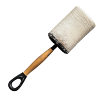 Paint roller with a wooden handle on a plain Transparent background, Paint roller, background png