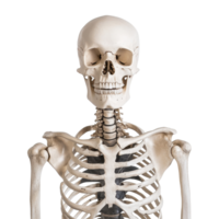 Skeleton isolated on Transparent background showcasing anatomical structure and features, Skeleton Isolated on background png